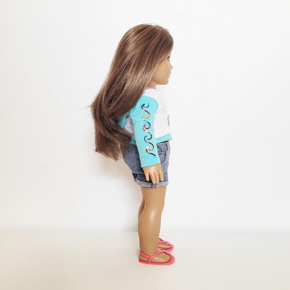 American Girl Retired 2020 GOTY Joss Kendrick Doll Meet Outfit Hearing Aids Book - Picture 3 of 15